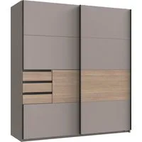 Wimex Schwebetürenschrank Bremen in der Breite 180cm, wahlweise mit Spiegel mit moderner Multiplex Optik, inkl. Schubladen