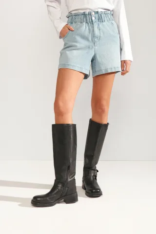 Nümph - NULULU DENIM SHORTS light blue denim - Gr. - 38