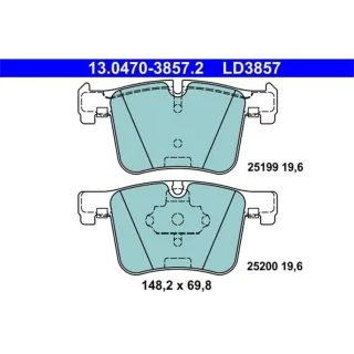 ATE Ceramic Bremsbel?ge vorne BMW 02 1 3 4 X3 X4
