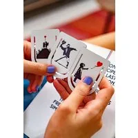 AvantgART Lesezeichen Banksy Lesezeichen für Bücher 3 er Set, Banksy Kunstdruck, Bookmark