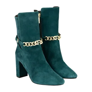 Caroline Chain Bootie Suede