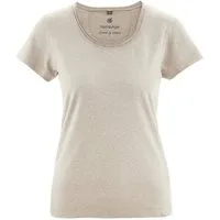 HempAge T-Shirt Luftiges T-Shirt Hanf/Biobaumwolle Normal Fit