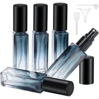 FELIXLEO Parfümzerstäuber Parfümzerstäuber 10ml Nachfüllbar 5 Stück Blau (1 St)