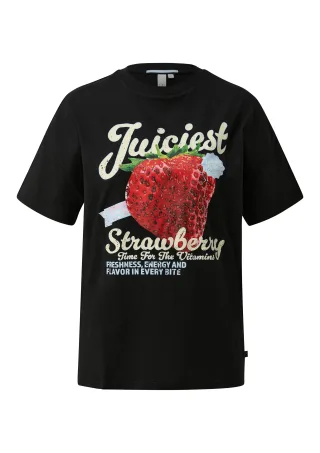 qs - T-Shirt schwarz - Gr. - M