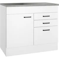 OPTIFIT Spülenschrank OPTImulti Breite 100 cm, mit 1 Tür, 2 Schubkästen, 1 Auszug