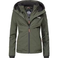 Marikoo Outdoorjacke Erdbeere sportliche Funktionsjacke mit Kapuze