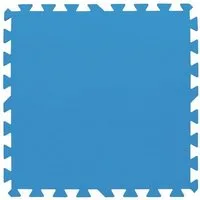 Bestway Pool-Bodenschutzfliese Flowclear Pool-Bodenschutzfliesen-Set, 9 Stück á 50 x 50 cm, blau, Schützt den Poolboden, einfache Verlegung
