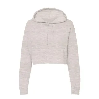 Miso - Kapuzenpullover für Damen, kurz geschnitten, meliert (Haferflocken)