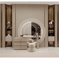JVmoebel Schminktisch Luxuriöser Schminktisch mit Spiegel und Ablageflächen für Kosmetik