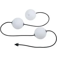 Paulmann LED-Lichterkette Naima IP67 3000K 3x1W 1,71m Schwarz, 3-flammig, dimmbar