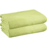 Wohndecke Sommerdecke "Siena" 2er-Pack, Erwin Müller, Baumwolle Uni