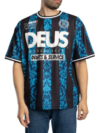 Deus Ex Machina Nouveau Moto Oversized T-Shirt, Blau