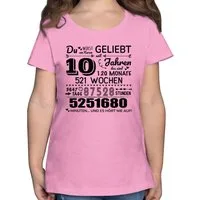Shirtracer T-Shirt 10 Jahre - Du wirst von Herzen geliebt, 10. Geburtstag, 10 Jahre Geb 10. Geburtstag
