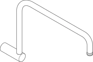 Hansgrohe Brausearm Vernis Showerpipe chrom , 93768000 93768000