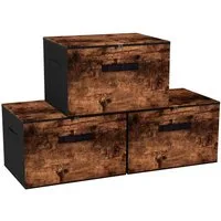 Sekey Aufbewahrungsbox Aufbewahrungsbox mit Deckel aus Vliesstoff Faltbare Stoffboxen, Faltbox Organizer für Kleidung Aufbewahrungsboxen für Schrank Regal