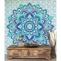 Guru-Shop Tagesdecke Boho Style Wandbehang, indische Tagesdecke..