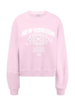 RIANI - Jersey sweat shirt bloom patterned - Gr. - 44