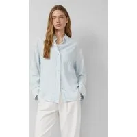 s.Oliver Langarmbluse Bluse Gestreifte Bluse aus Leinenmix