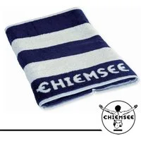 Chiemsee Saunatuch 100% Baumwolle, 80 x 200 cm, Frottier, gestreift, Logo-Schriftzug