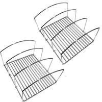 HAC24 Geschirrständer 2x Pfannenhalter Topfdeckel Kochgeschirr Ständer Abtrophalter, 21,4 x 25,3 x 14,2 cm