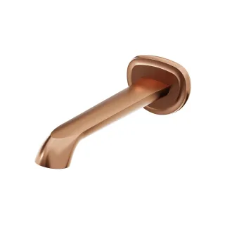 Steinberg Serie 350 Wand-Auslauf für Waschtisch oder Wanne, Kupfer gebürstet 350 2310 BC