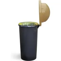 KUEFA Müllsackständer HD 60L Mülleimer Gelben Sack, inkl. Klemm-Ring, UV-beständig, Robust, 60 Liter