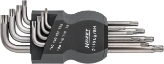 HAZET Winkelschraubendreher-Satz Innen TORX® Profil, 8-teilig - 2116LG/8H