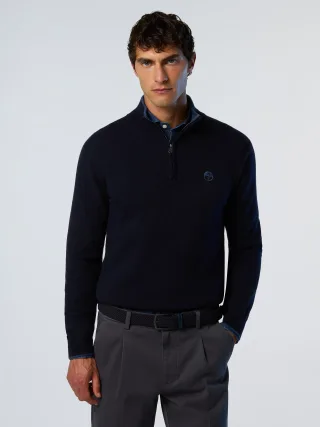 North Sails Pullover Halber Reißverschluss aus Kaschmirmischung