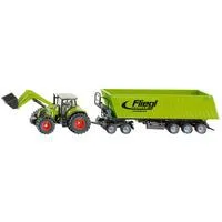 FARMER Traktor mit Frontlader, Doll und Muldenkipper, Modellfahrzeug