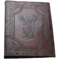 ROOGU Aktenordner ROOGU Akten Ordner 4 Ringe DIN A4 Echtes Büffel Leder Handmade