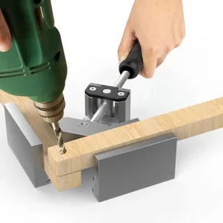 4pcs Right Angle Clamps Housolution Single Handle 90° Aluminum Alloy Corner Clamp Clamps for Woodworking Adjustable Swin