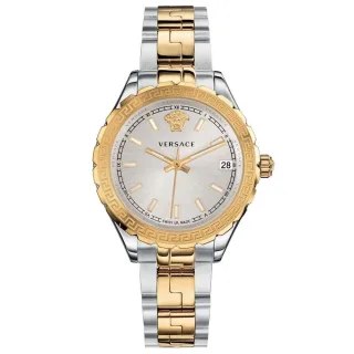 Versace V12030015 Hellenyium Quarz Silber Zifferblatt Damenuhr