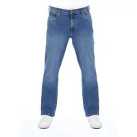 Wrangler Straight-Jeans Herren Jeanshose Texas Stretch Regular Fit Denim Hose mit Stretch