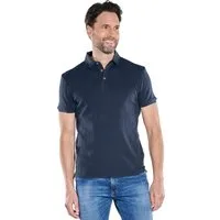 Engbers Poloshirt Herren Poloshirt mit Knopfleiste, Saphirblau