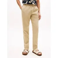 Tommy Hilfiger Chinohose HARLEM PO SORONA LINEN Tapered Leg Fit, aus Leinenmix, teilelastischer Bund