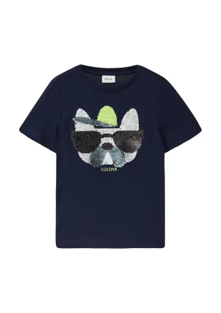 s.Oliver - T-Shirt blau - Gr. - 110