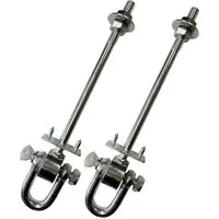 Loggyland Schaukelhaken Sicherheitsschaukelhaken verzinkt Bolzen 190mm 2er Set, (Spar-Set, 2-St., 2 Schaukelbolzen mit Bügel 19 cm), für Kopfbalken 170mm bis 190mm