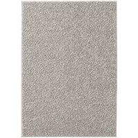 TaraCarpet Langflor-Teppich Langflorteppich Sole 100% Polypropylen, rund, Höhe: 30 mm, Hochflor Shaggy grau waschbar Wohnzimmer Schlafzimmer Bad 120x120 cm