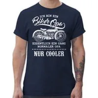 Shirtracer T-Shirt Ich bin ein Biker Opa Motorrad Opi Opa Geschenke
