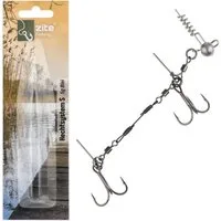 Zite Drillingshaken Hechtsystem S 9 cm 5-20g Blei Gummifisch 15-20cm Angeln Fertigmontage