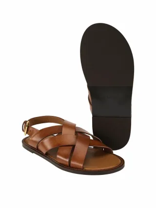 Mey & Edlich Herren XX-Sandale Braun Obermaterial: Rindleder