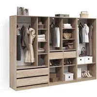 Livinity® Kleiderschrank Trento, Sonoma, 2er Set (2-St)
