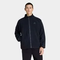 adidas Originals Trainingsjacke BORG FLEECE TEAMGEIST Fleecejacke für Erwachsene, lockere Passform, mit Stehkragen