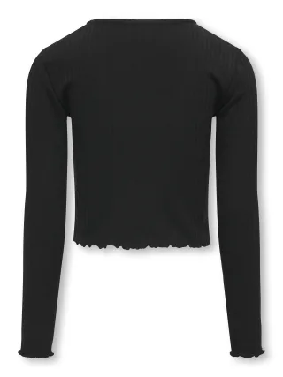 KIDS ONLY - KOGNELLA L/S O-NECK TOP JRS NOOS Black - Gr. - 146/152