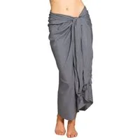 PANASIAM Sarong Pareo einfarbig in 2 Größen als Strandtuch Strandkleid Strandrock, Viskose, oder Bikini Cover-up Tuch für den Strand Schultertuch Schal Halstuch