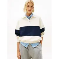 Tommy Hilfiger Sweatshirt GOLD BTN RUGBY FLEECE SWTSRT mit goldfarbenen Knöpfen