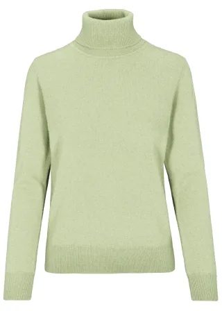 IN LINEA - NOS Pullover, Rollkragen 548 pistachio - Gr. - 36