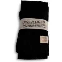 Lovely Linen Stoffserviette Linen Lovely Serviette Leinen black (1 Stück)