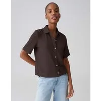 OPUS Poloshirt Poloshirt mit dezenter Rippstruktur Lockerer Schnitt, Knopfleiste, Polokragen
