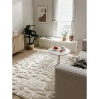 benuta Hochflor-Teppich Tibo, rechteckig, Höhe: 31 mm, Teppich Wohnzimmer, Schlafzimmer, Esszimmer, Flur, Kunstfaser, Cozy